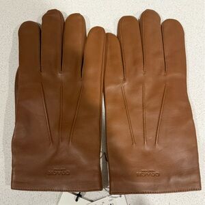 Coach Men's Tan Leather Gloves